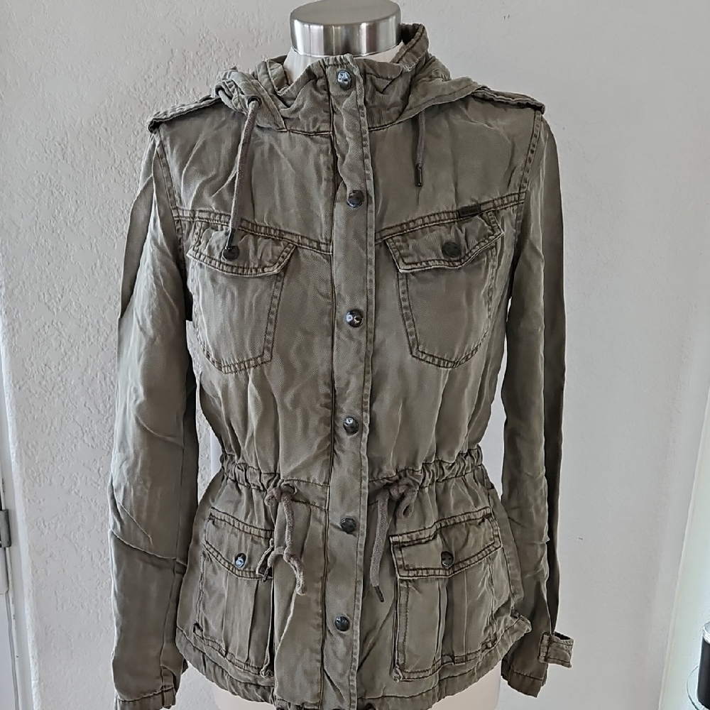 Max Jeans Olive Utility Jacket